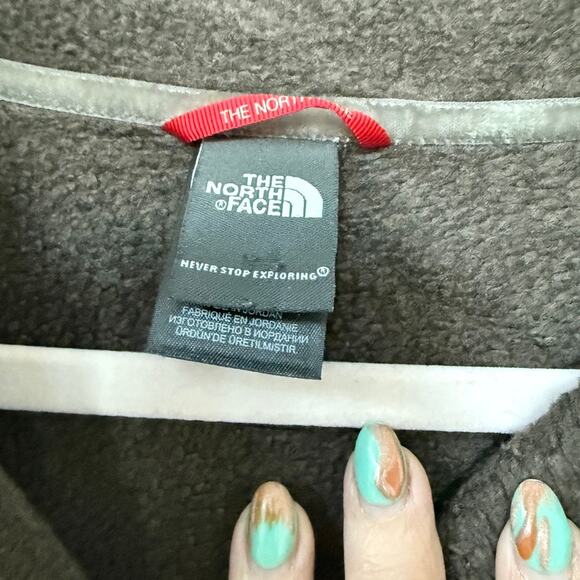 THE NORTH FACE Brown Fleece Pullover Toggle Neck Outdoor Cozy Women M - Picture 4 of 6